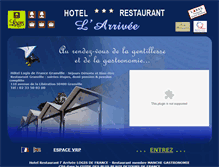 Tablet Screenshot of hotelarrivee.com